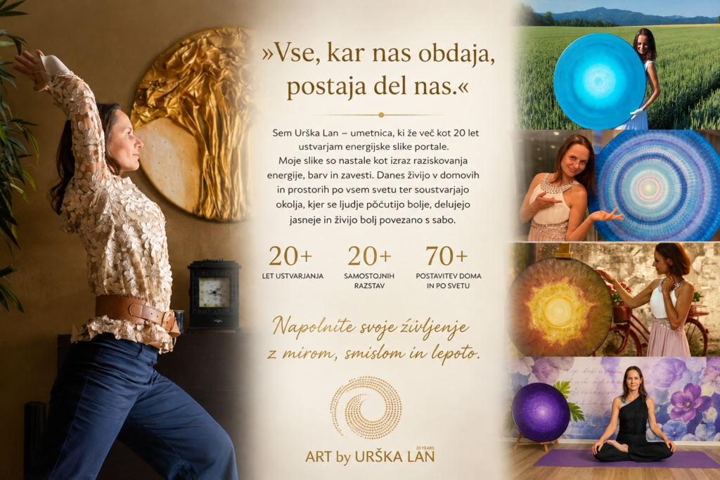 Urška Lan z energijskimi slikami portali – umetnost za harmonijo prostora